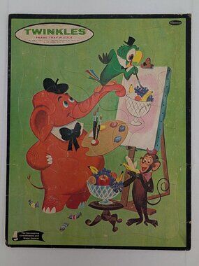 Vintage Whitman Twinkles Frame Tray Puzzle 4428 Complete 1962 Whitman Publishing